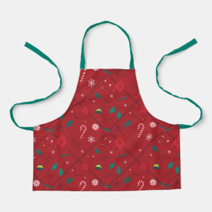 Tablier Motif Elf Candy Checker