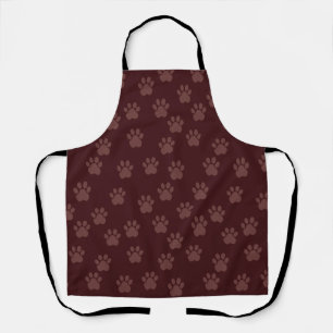 Tablier Motif Empreinte de patte de chien Apron