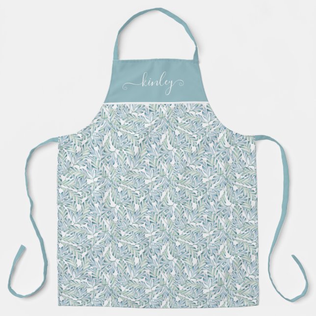Tablier Motif en feuilles triées (Recto)