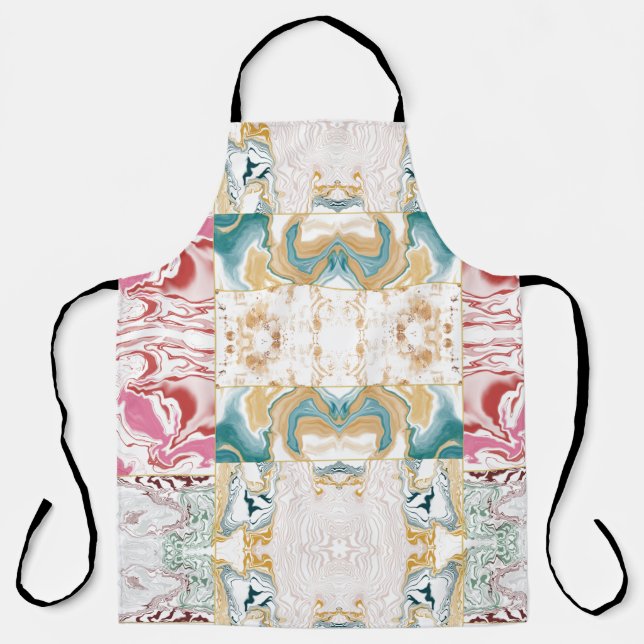 Tablier Motif en marbre coloré (Recto)