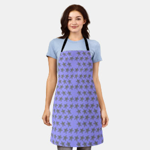 Tablier Motif étoiles grises de style rétro sans couture b