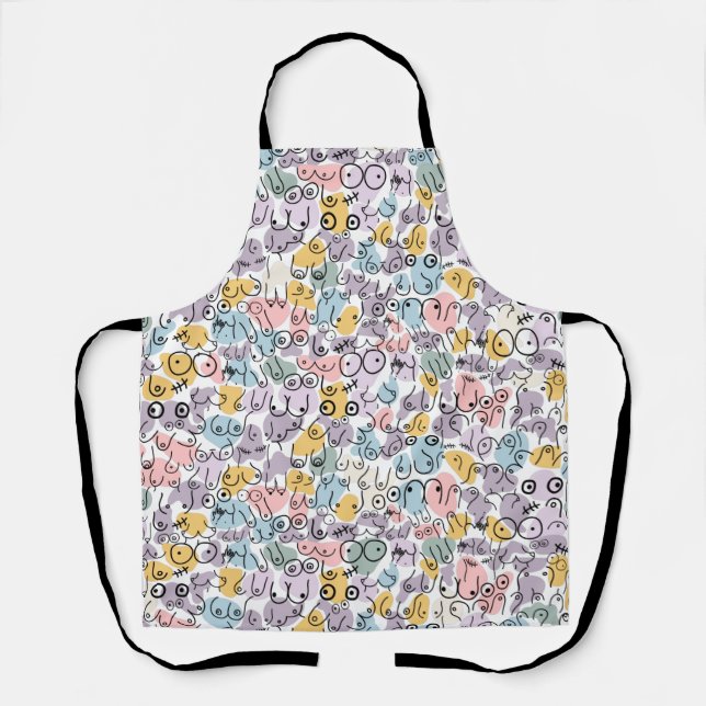 Tablier motif femme amusante (Recto)