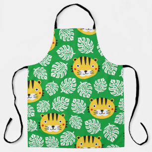 Tablier Motif Feuille tropical Tiger Kid