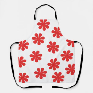 Tablier Motif Fleur Abstrait