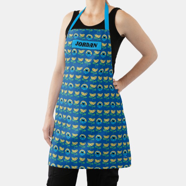 Tablier Motif Fleur de Cookie Monster (Insitu)