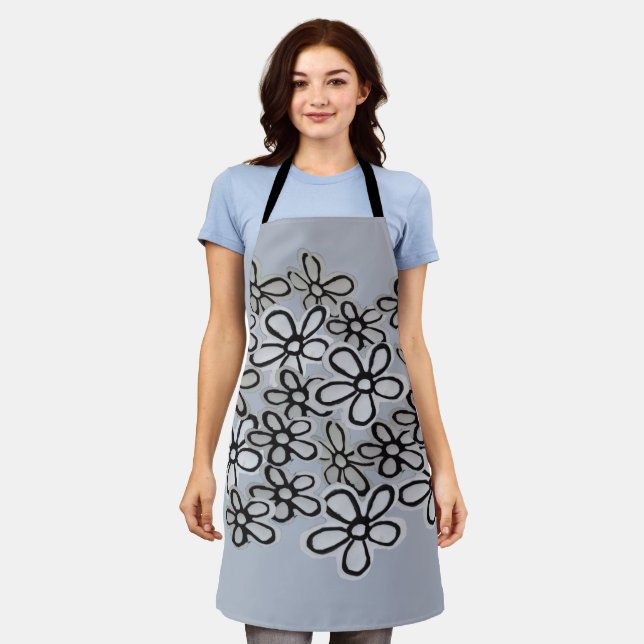 Tablier Motif fleur sauvage Daisy (Porté)