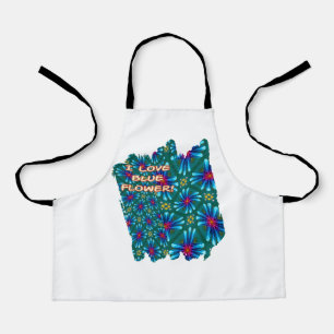 Tablier Motif Fleurs bleues Fireworks