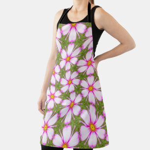 Tablier Motif Fleurs Cosmos