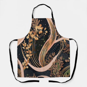 Tablier motif floral Abstrait, pois, vignes