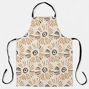 Tablier Motif floral batik géométrique et transparent à l'