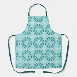 Tablier Motif floral, bleu Turquoise