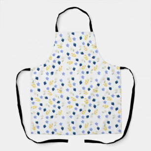 Tablier Motif floral de fleurs sauvages et de mûres