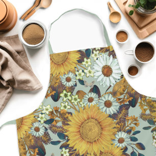 Tablier Motif floral de tournesol