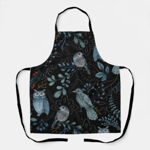 Tablier Motif floral et paisley complexe