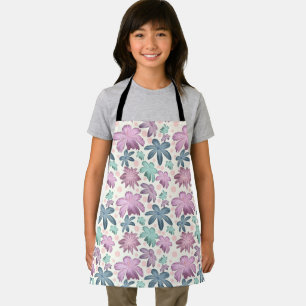 Tablier Motif floral rose aquarelle doux Papier peint