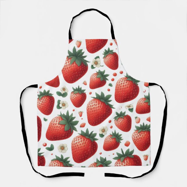 Tablier Motif fraise (Recto)