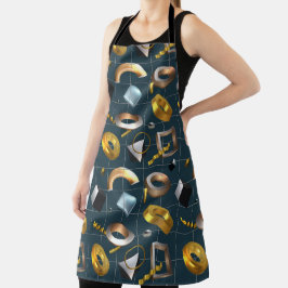 Tablier Motif géométrique 3D