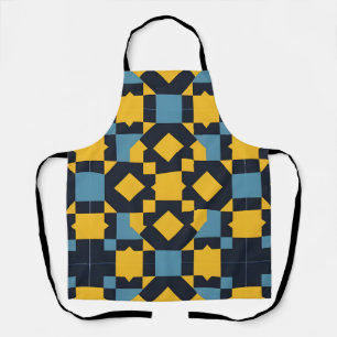 Tablier Motif géométrique abstrait avec des couleurs vives