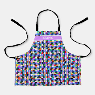 Tablier Motif géométrique coloré personnalisé