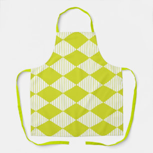 Tablier Motif géométrique Diamant Vert