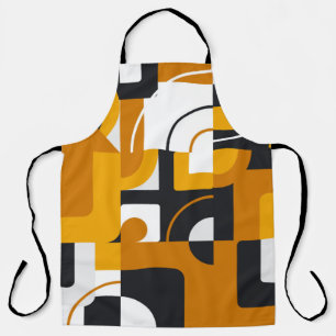 Tablier Motif géométrique moderne transparent