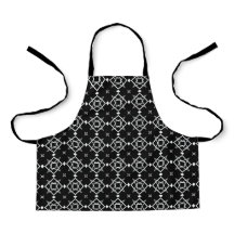 Motif géométrique noir blanc et argenté