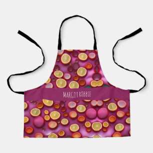 Tablier Motif géométrique orange de jus