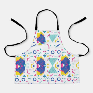Tablier Motif géométrique Retro Memphis