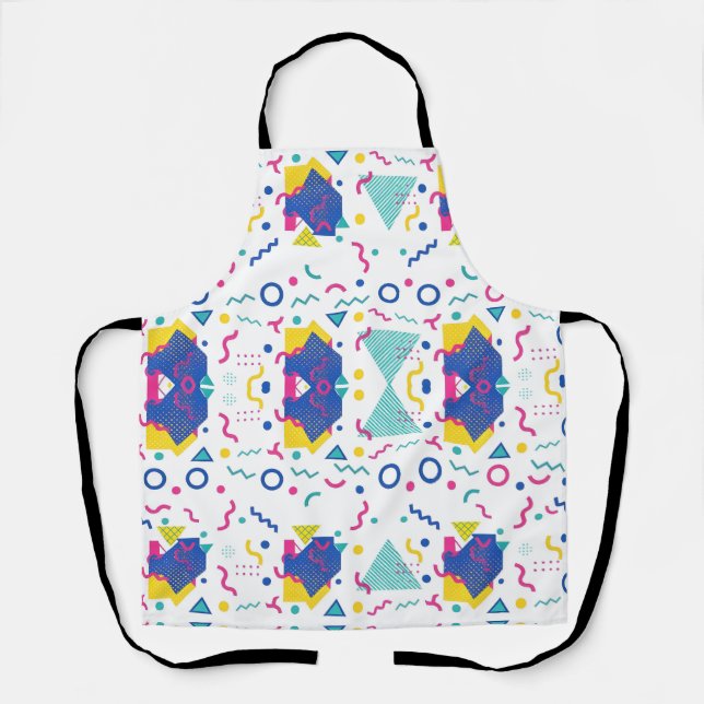 Tablier Motif géométrique Retro Memphis (Recto)