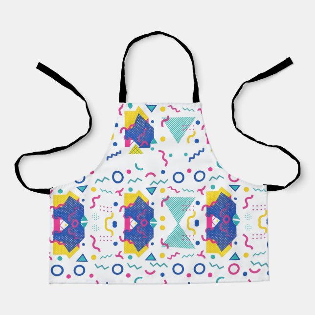 Tablier Motif géométrique Retro Memphis (Recto)