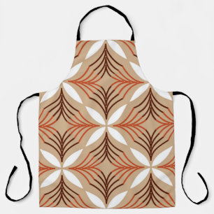 Tablier Motif géométrique sans couture avec fleurs