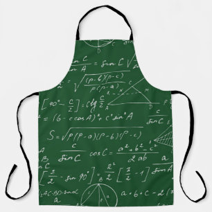 Tablier Motif géométrique sans couture avec formu de trigo