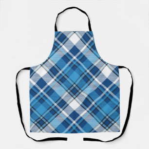 Tablier Motif géométrique Vintage tendance bleu