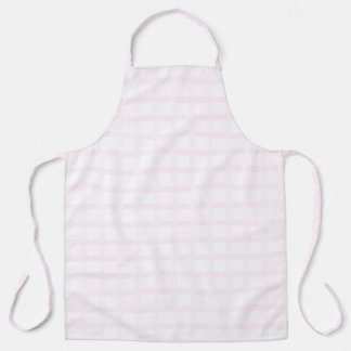 Tablier Motif Gingham Rose Quartz Rose et Pastel