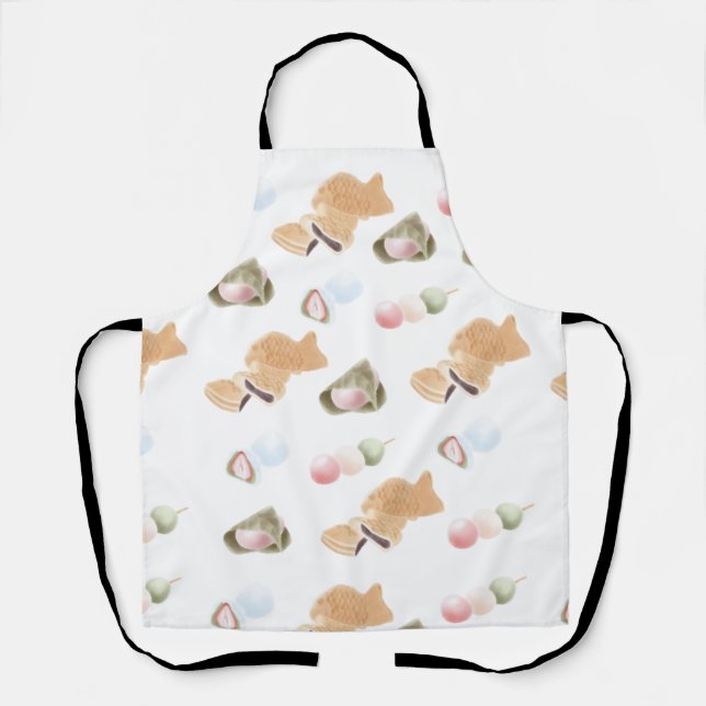 Tablier Motif japonais Wagashi (Recto)