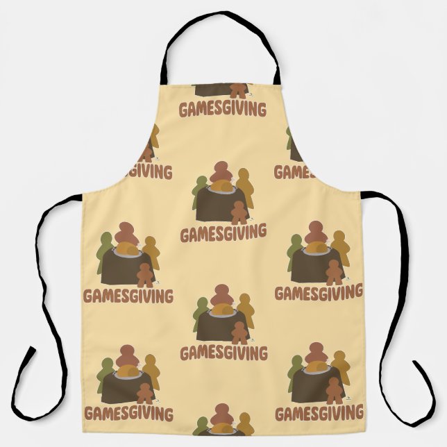 Tablier Motif Joueurs de Thanksgiving amusant (Recto)