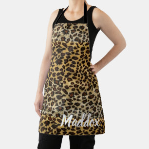 Tablier Motif Leopard Imprimer personnel