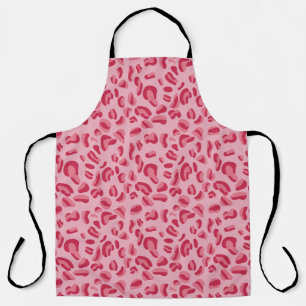 Tablier Motif léopard rose