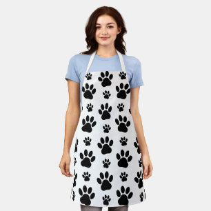 Tablier Motif mâle, pattes de chien, Empreintes de pattes,