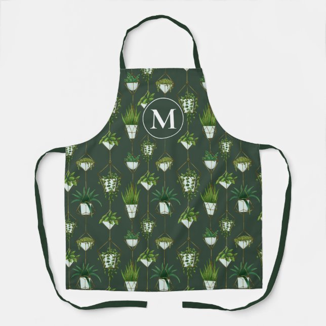 Tablier Motif ménager à accrochage géométrique (Recto)