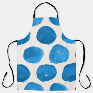 Tablier Motif mignon et transparent avec cercles d'aquarel