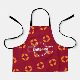 Tablier Motif minimal de crème au chocolat Batik