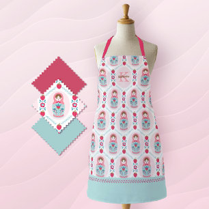 Tablier Motif Monogram migte rose Matryoshka