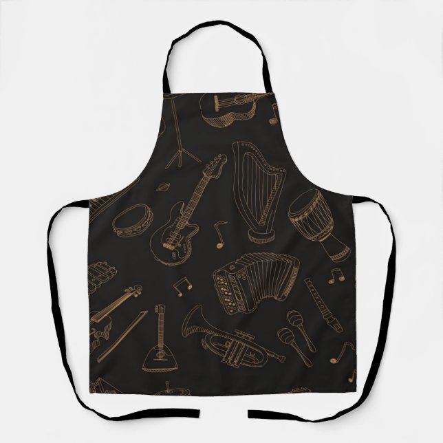Tablier Motif musical (Recto)