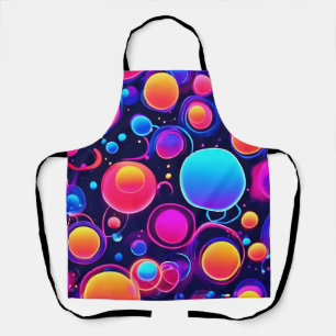 Tablier Motif Neon Bubble