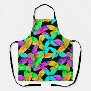 Tablier Motif Neonscape Leaf