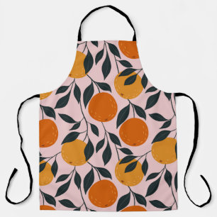 Tablier Motif orange vibrant