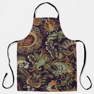 Tablier Motif Paisley coloré. Papier peint ethnique vintag