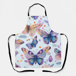 Tablier Motif papillon aquarelle