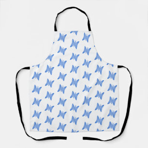 Tablier Motif papillon bleu